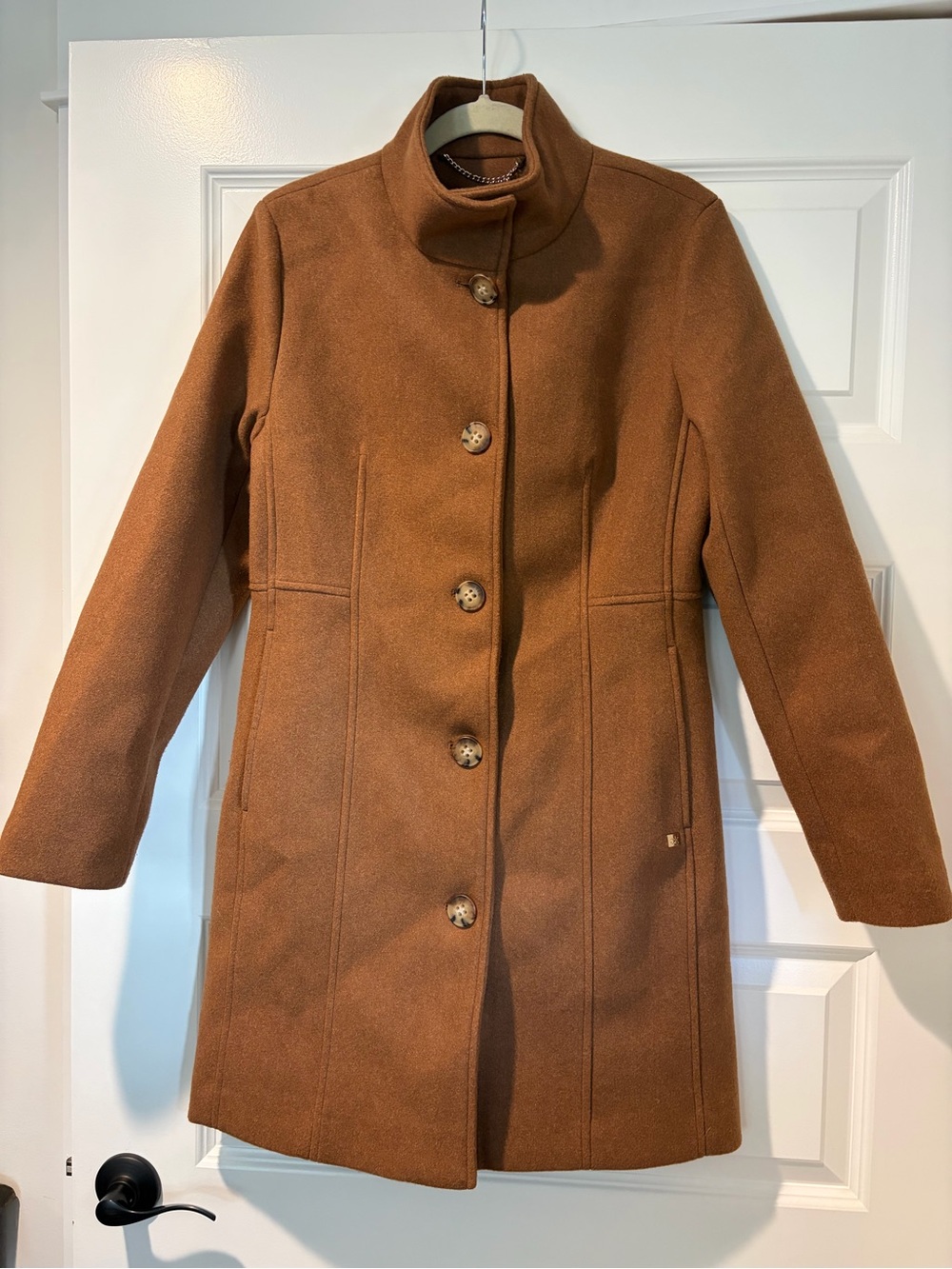 Calvin Klein Camel Brown Pea Coat